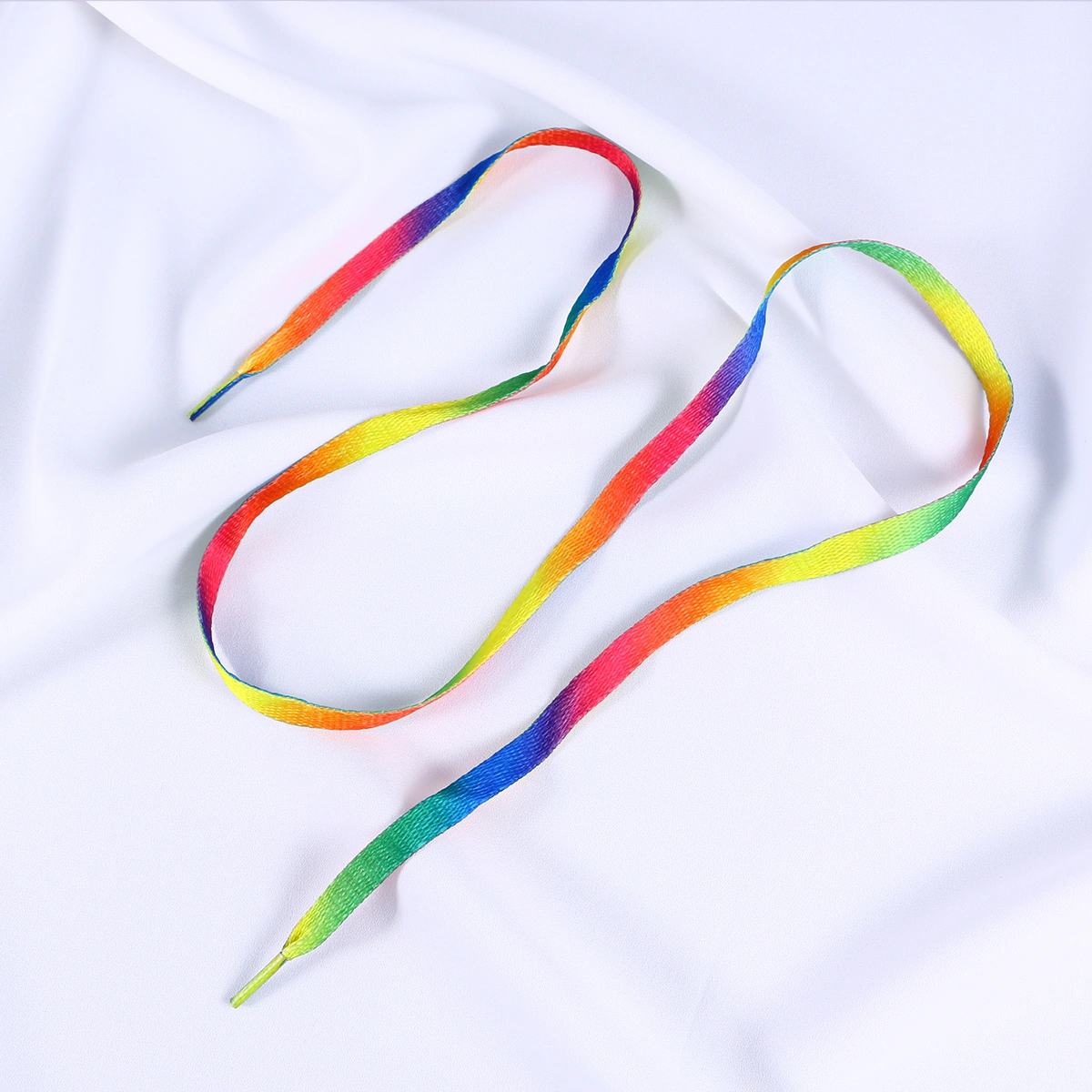 10 Pairs 120CM Shoelaces Rainbow Gradient Colorful Shoe Laces Flat Shoestrings for Shoes Sneakers (Coloful)