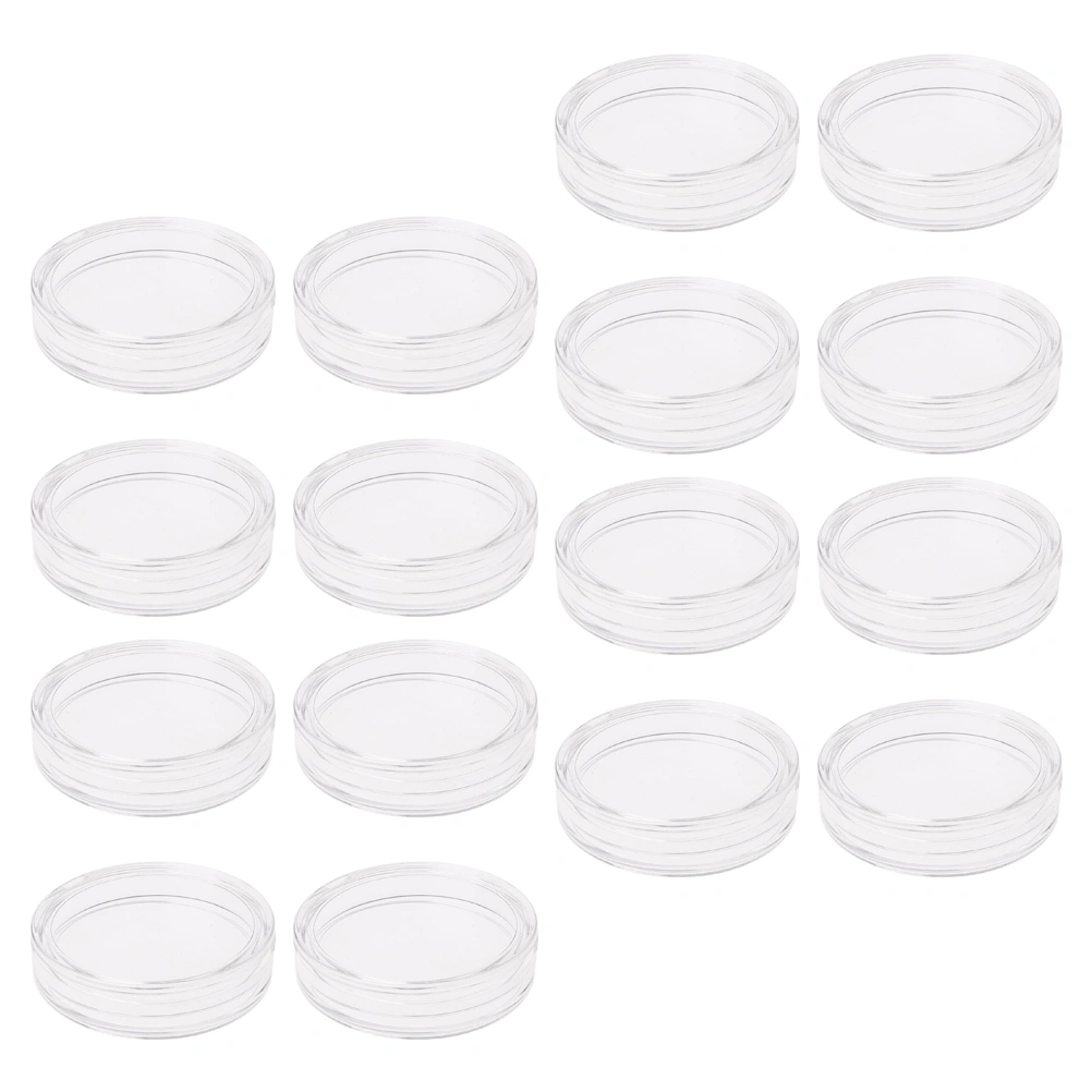 20pcs Commemorative Coin Storage Boxes Protective Box Coin Holder (Transparent)