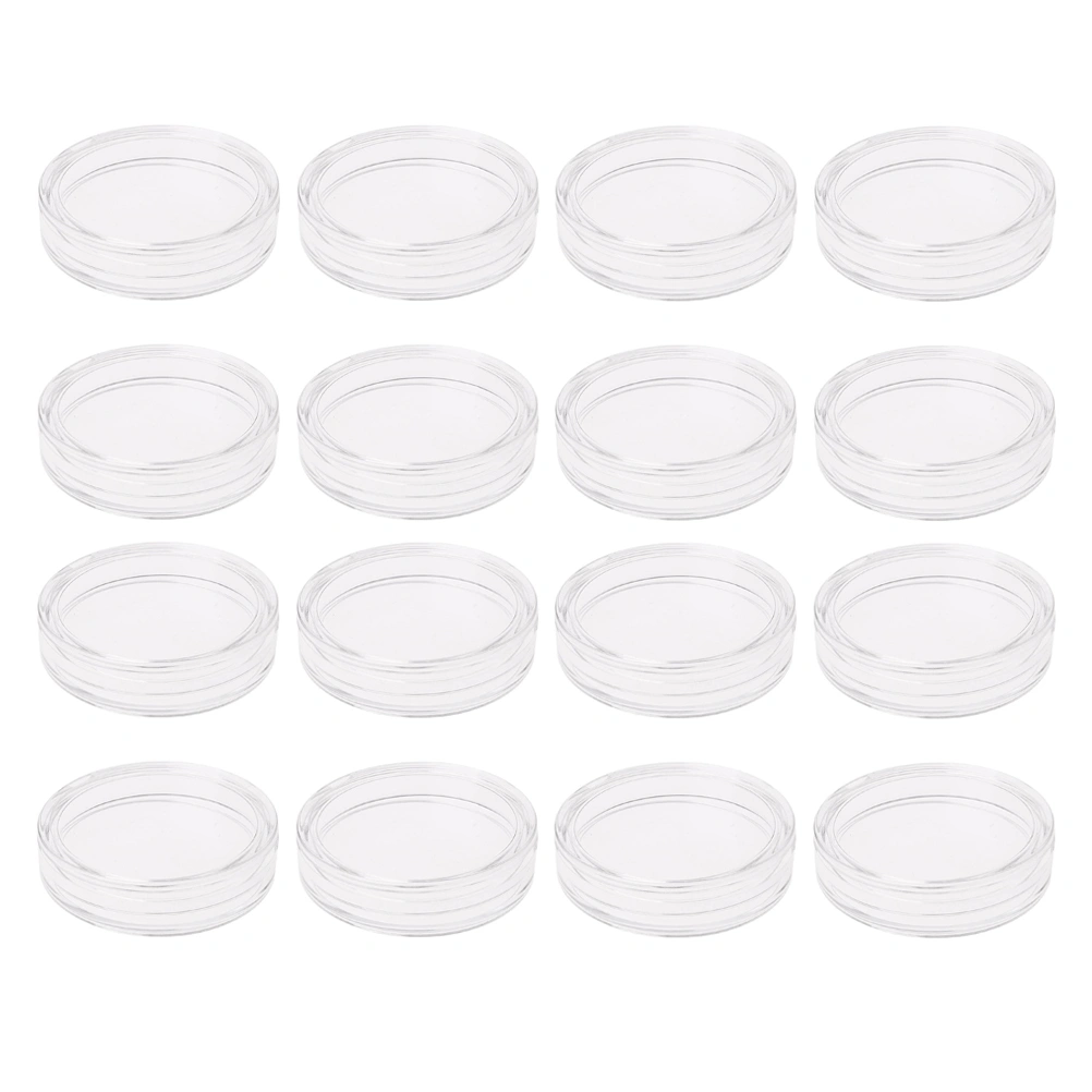 20pcs Commemorative Coin Storage Boxes Protective Box Coin Holder (Transparent)
