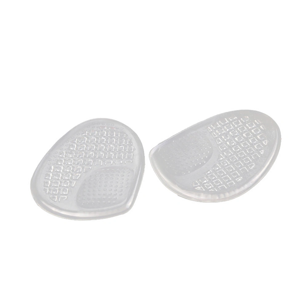 Women High Heel Insoles Pad GeL Cushions Arch Suport Forefoot Pad Comfortable Massaging Accessories (Transparent)