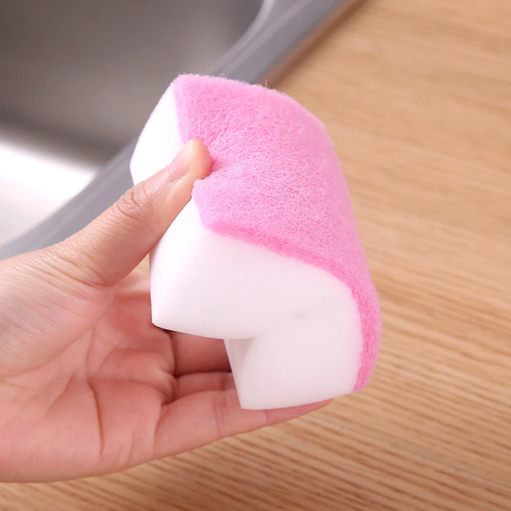 6pcs Scouring Pad Sponge Cleaning Dishcloth Scrubber for Kitchen Bathroom