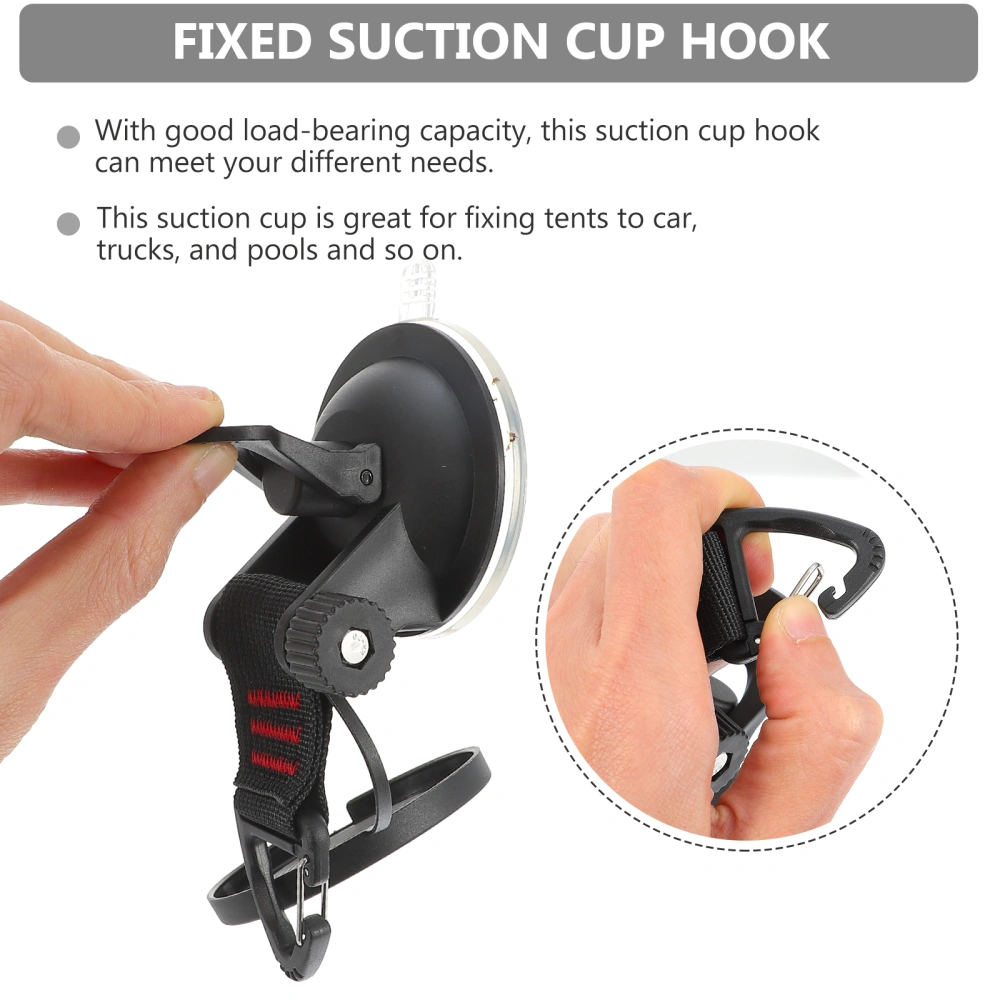 1Pc Suction Cup with Securing Hook Tie Down Useful Camping Tarp Accessory