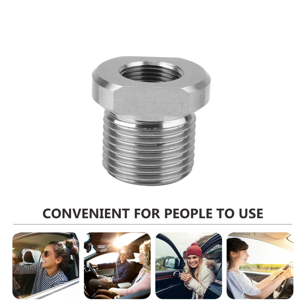 Sturdy Threaded Adapter Useful Oil Filter Threaded Adapter Connector (Silver)