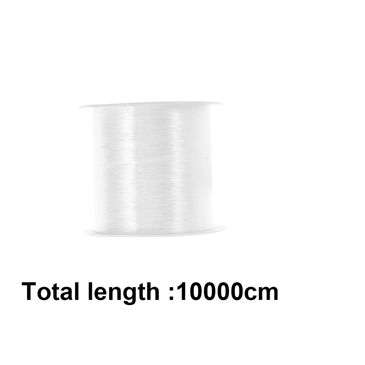 2 Pcs 0.25mm Crystal Line Fishing Line Fishing Main Line Subline Seapole Fishing Gear Lure Wire for Fishing DIY Jewelry Clothes (White)