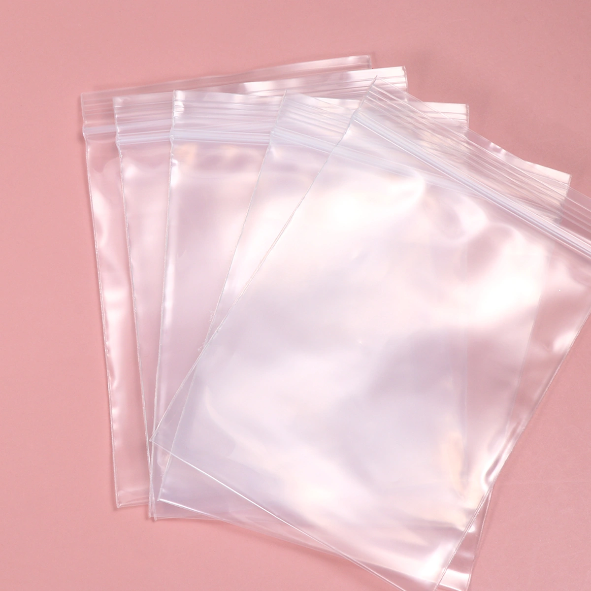 200pcs Self-sealing Storage Bag Dustproof Package Bag Safe Sealed Bag Storage Pouch Transparent Container for Food Jewelry Pills