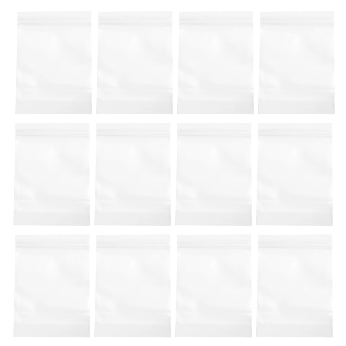200pcs Self-sealing Storage Bag Dustproof Package Bag Safe Sealed Bag Storage Pouch Transparent Container for Food Jewelry Pills