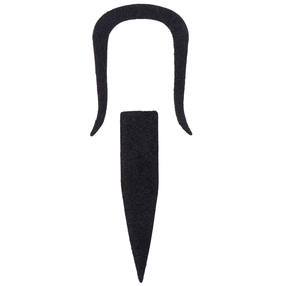 2Pcs Costume Party Halloween Fake Mustache Moustache Funny Fake Beard Whisker (Black)