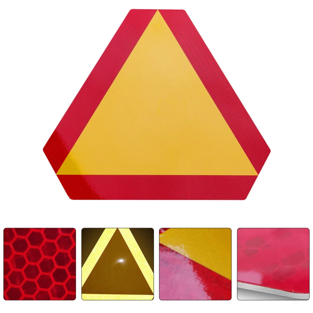 1Pc Slow Moving Car Sign Rear Reflector Board Warning Reflective Boards for Car