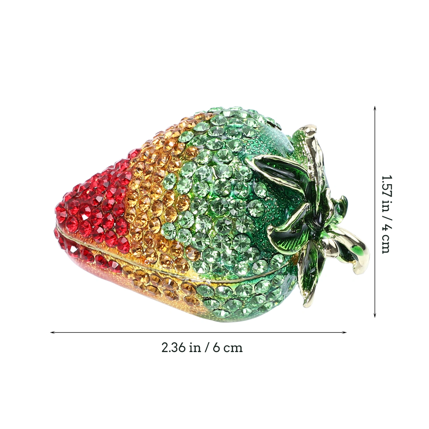 Shiny Strawberry Jewelry Box Decorative Storage Box Fashion Home Decoration