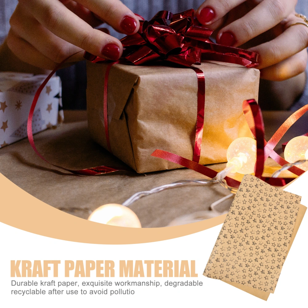 10pcs Kraft Wrapping Paper Sheets  Kraft Packing Papers Recycled Gift Wrapping Papers