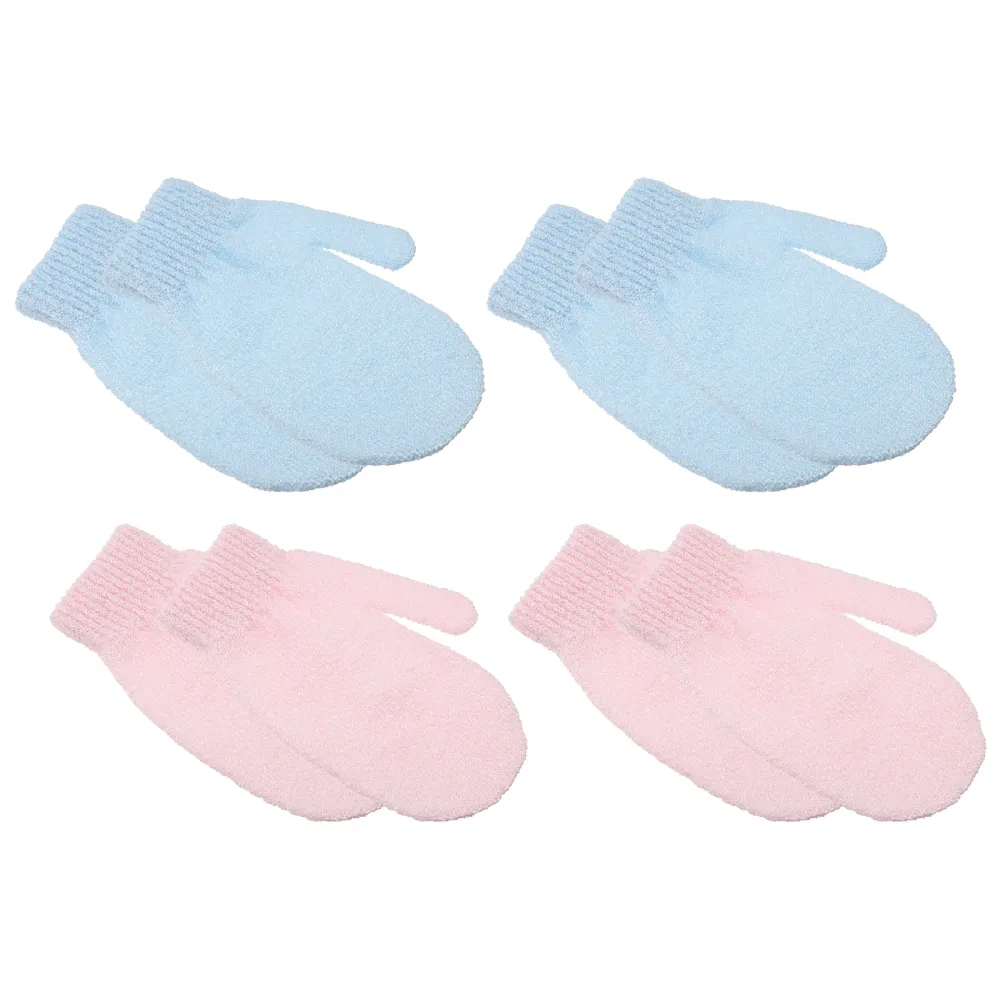 8pcs Bath Body Scrubbing Gloves Thickened Bath Exfoliating Gloves Bath Mittens