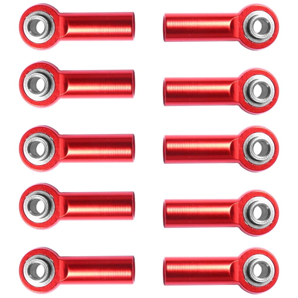 10Pcs Metal Swivel Joint Double-end Thread Rotating Joint for Repairing Store Home (Red)