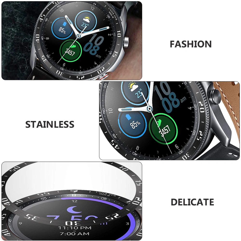 Stainless Steel Bezel Protective Case Compatible for Galaxy Watch 3 45mm