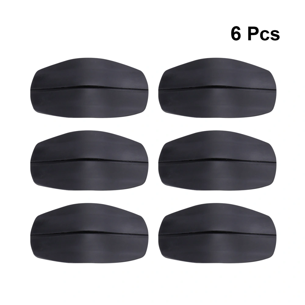 6PCS Silicone Shoulder Pads Non-slip Invisible Shoulder Pad Decompression Shoulder Pads Bra Silicone Shoulder Pad for Women Wearing Black