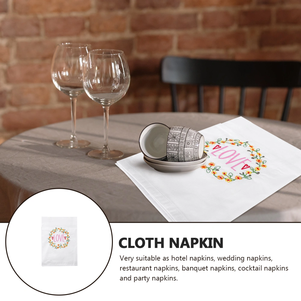 Cotton Table Napkin Wine Glass Cushion Cloth Decorative Table Serviette