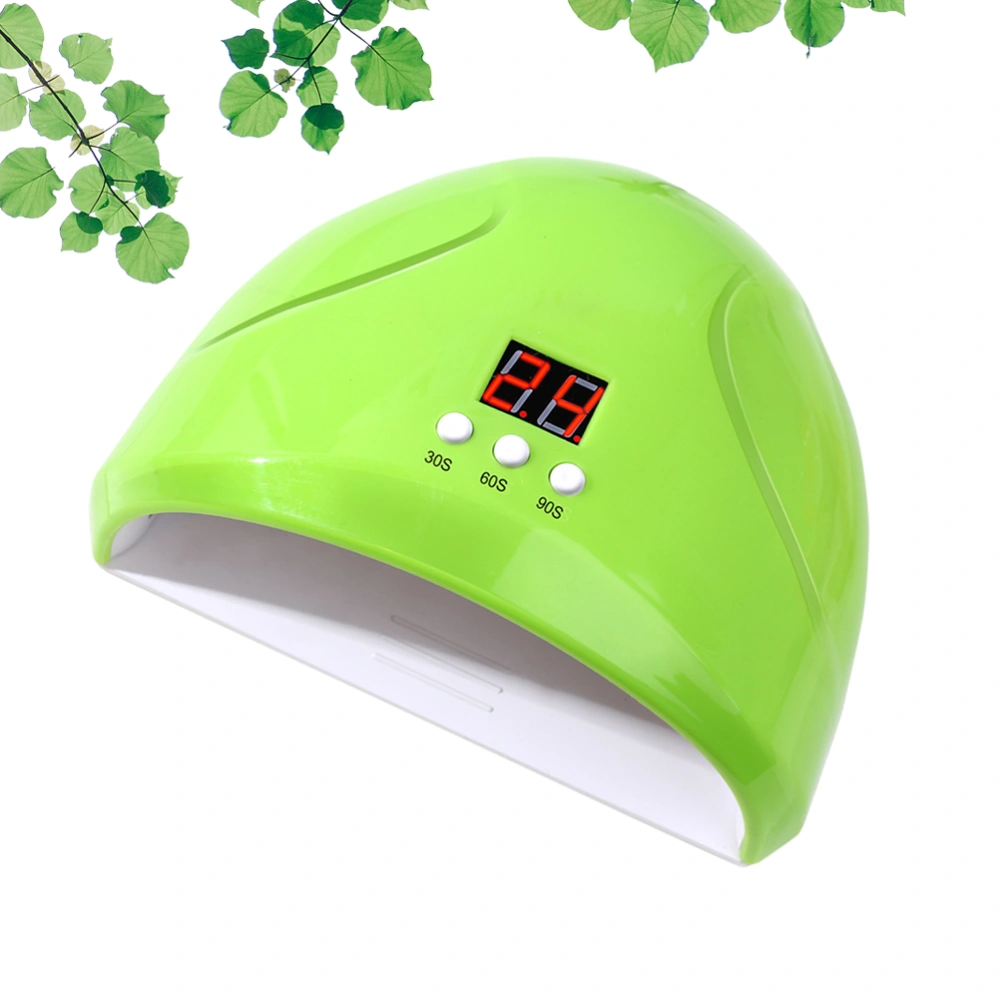 12 LED 36W Smart Sensing Nail Dryer Gel Polish Curing LED UV Lamp Drying Gel Timer Manicure Tools Nail Polish Dryer Machine Tools LCD Display Lamp (Light Green)