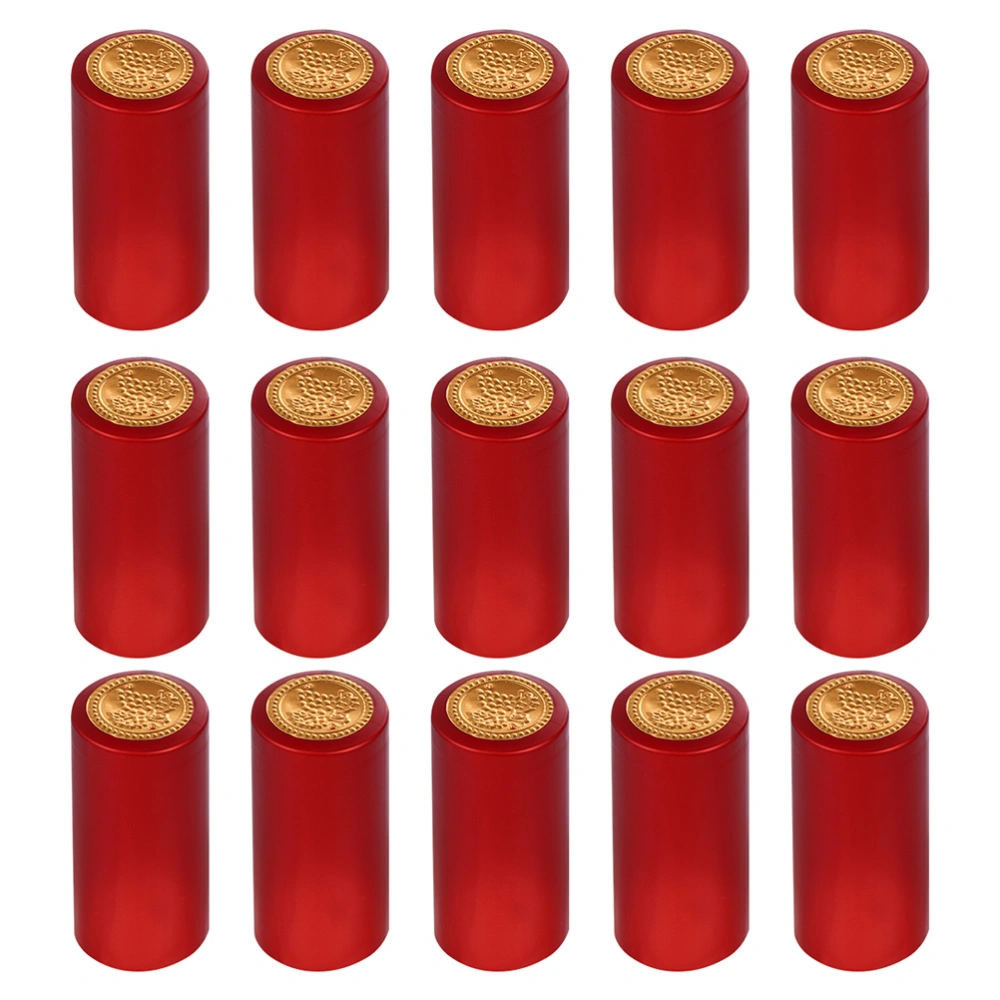 60pcs Wine Bottle Caps Heat Shrink DIY Red Wine Bottles Sealing Capsules