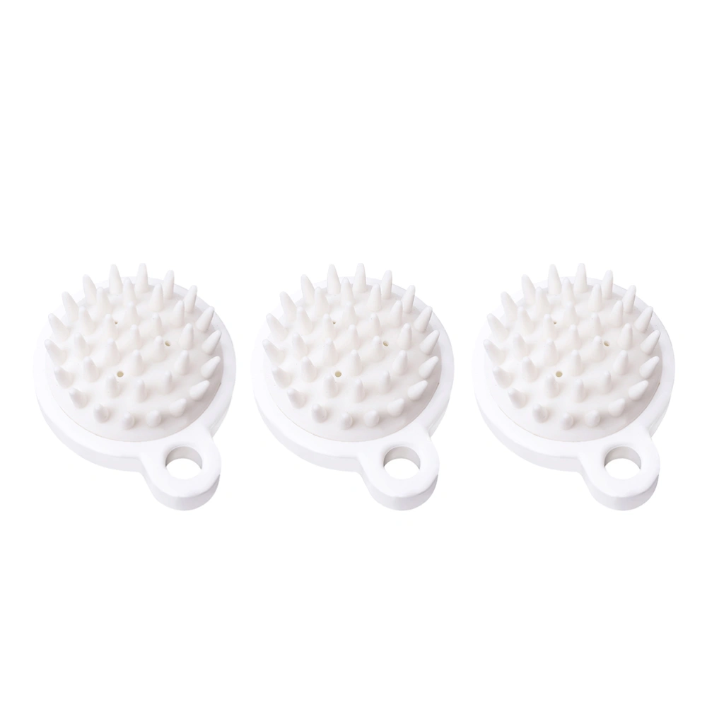 3Pcs Silicone Washing Head Brushes Head Scalp Brushes Shampoo Massagers