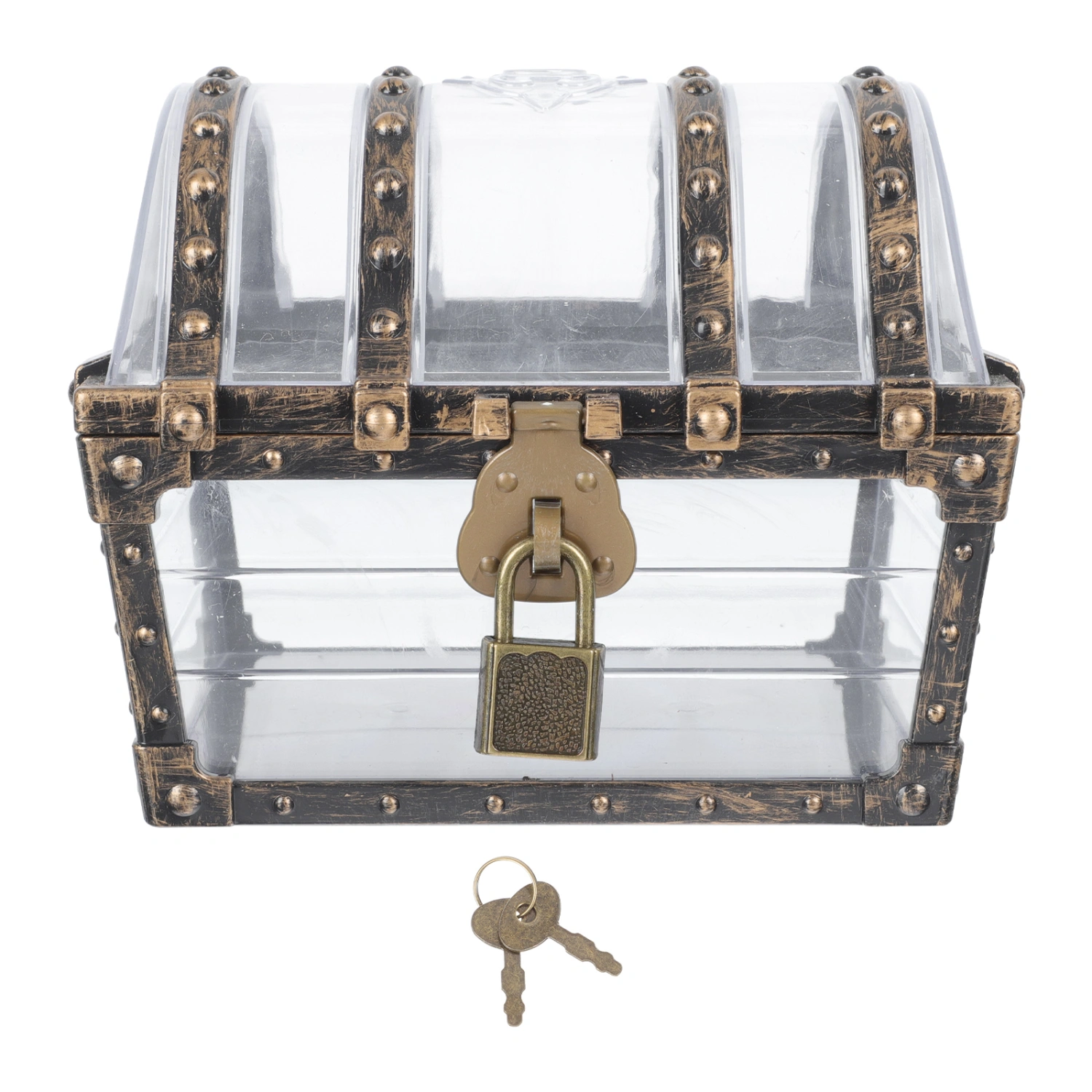 1pc Pirate Treasure Chest Children's Treasure Chest Retro Plastic Treasure Chest Toy
