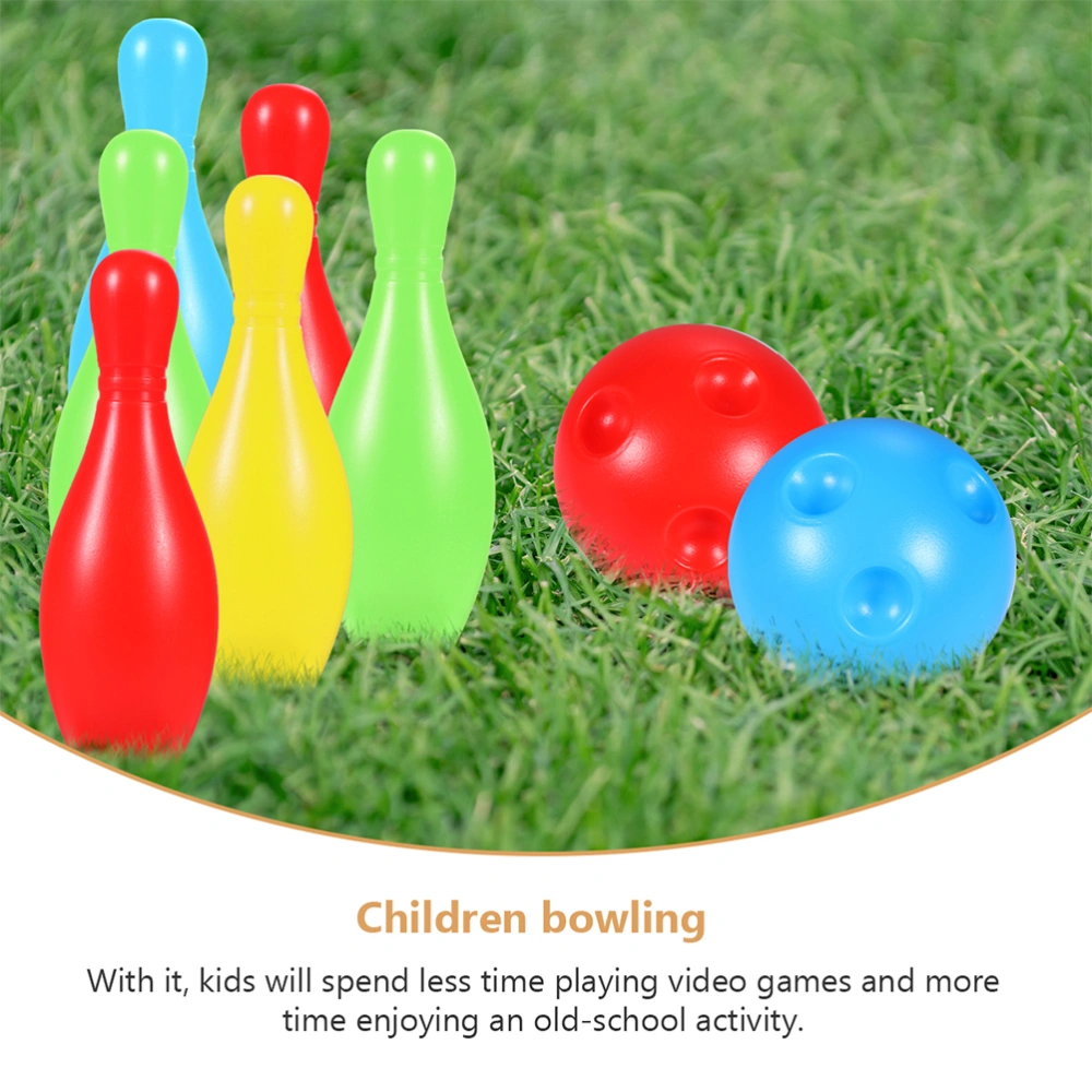 1 Set of Household Kids Bowling Interesting Bowling Toy Wear-resistant Bowling Pin