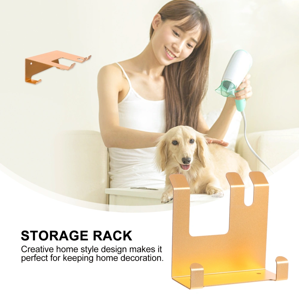 1pc Practical Hair Dryer Rack Durable Hair Dryer Storage Rack Bathroom Supply