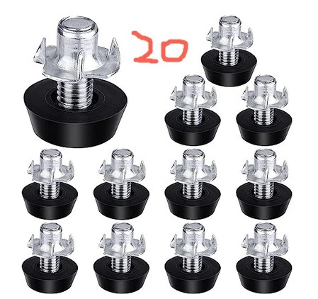 20sets Leveling Feet Furniture Leveling Screws for Tables Sofas Dressers Cabinets Chairs