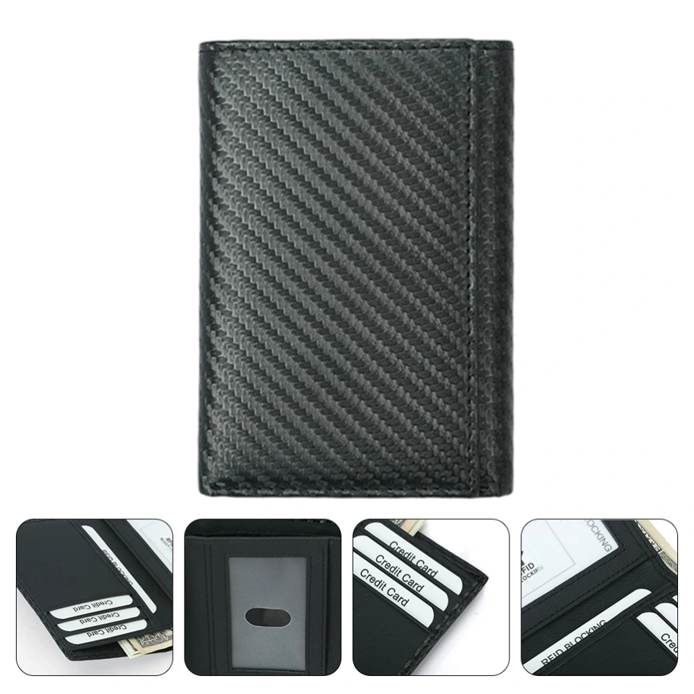 1Pc Cards Holder Wallet Large Capacity Men Wallet Short Purse Versatile Wallet