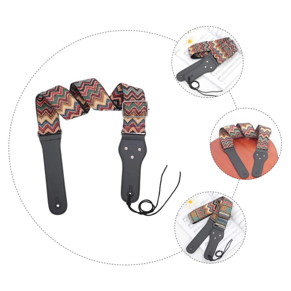 1Pc Creative Guitar Strap Practical Electric Guitar Strap Guitar Belt (Assorted Color)