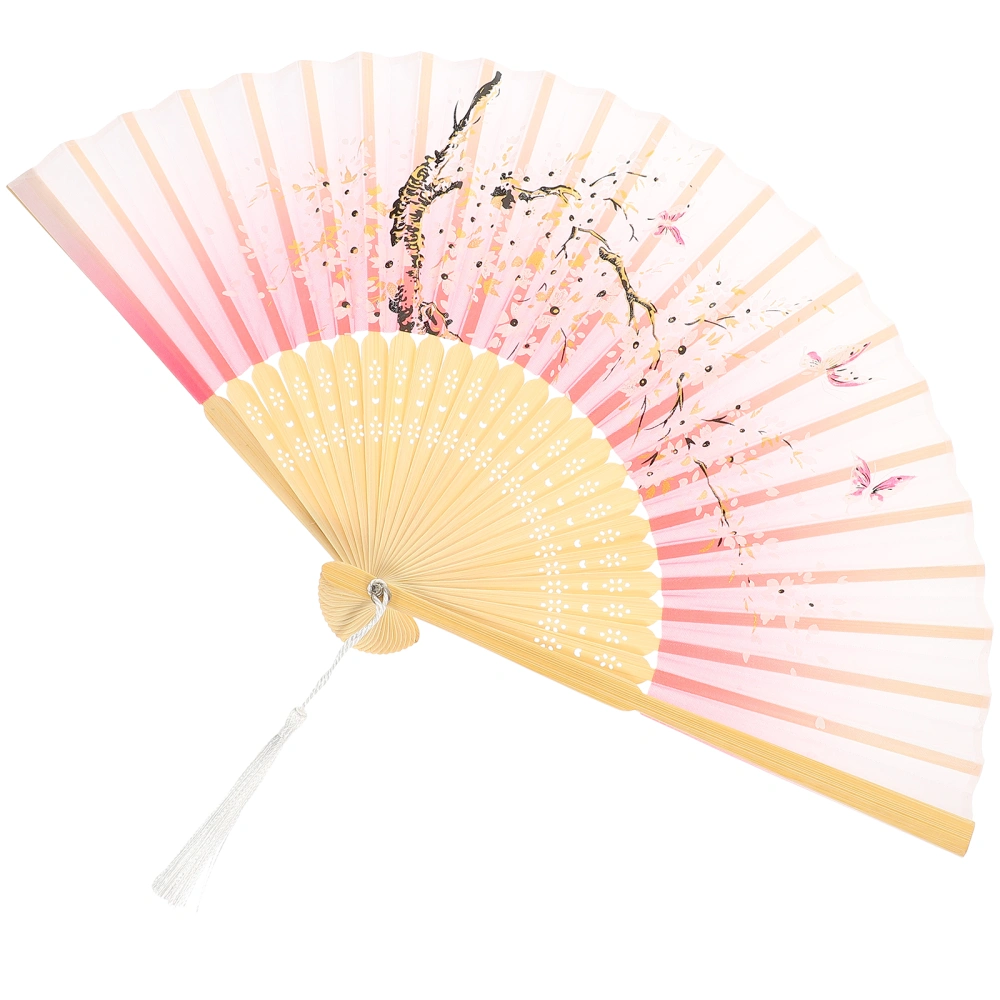 Japanese Style Fan Decorative Hand Fan Tai Chi Dancing Fan Portable Fan Foldable Performance Fan