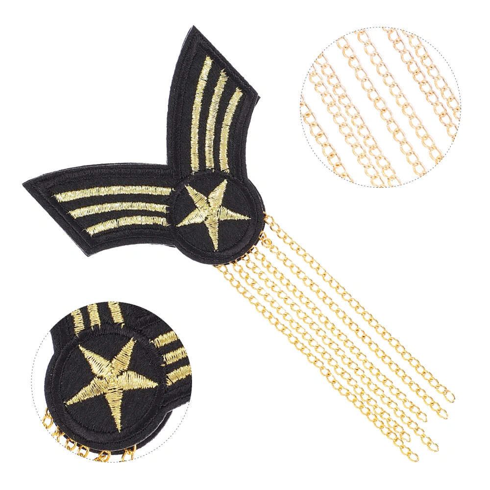 1 Pc Men Shoulder Badge Shoulder Mark Fringe Epaulet Tassel Shoulder Board