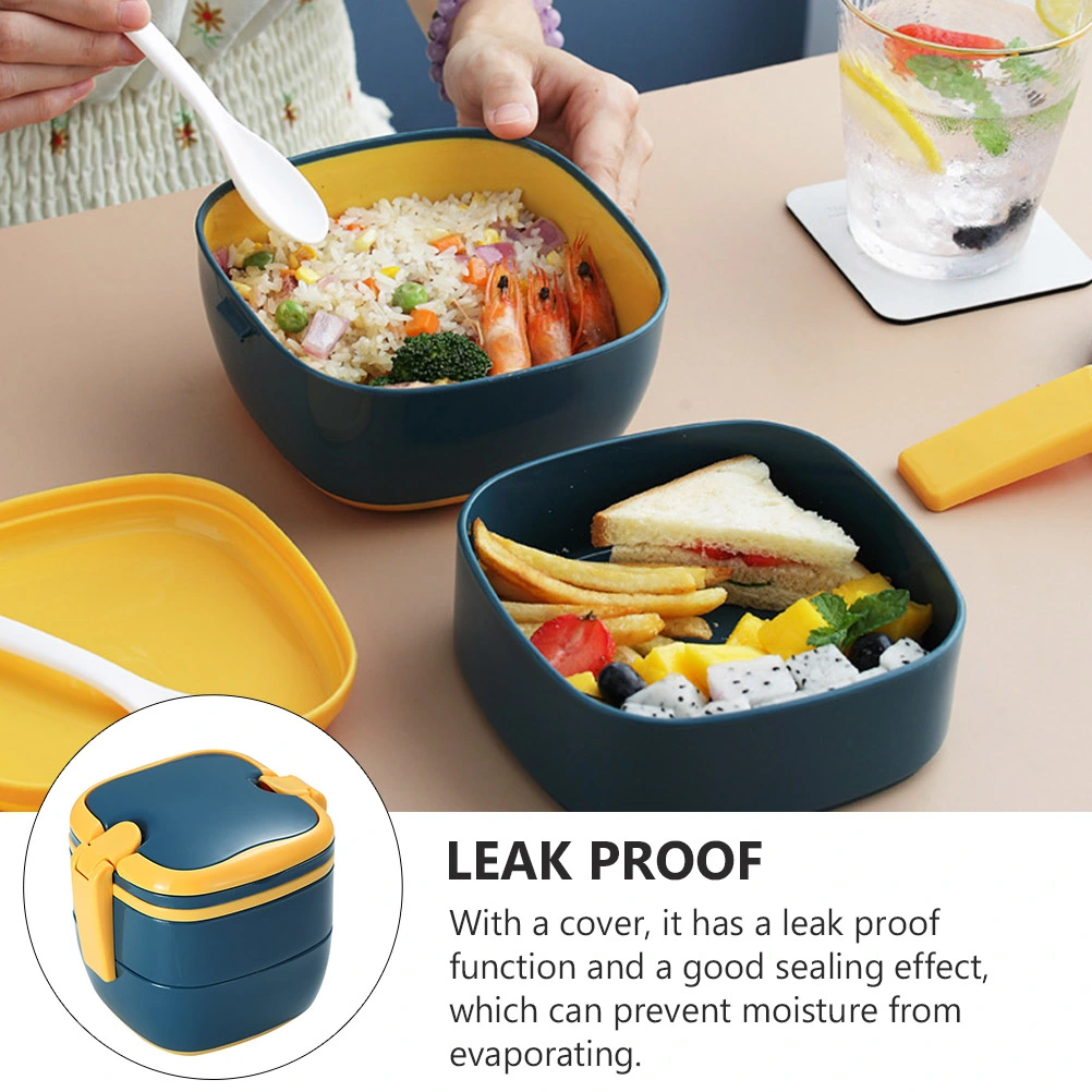 1pc Plastic Lunch Box Practical Office Bento Box Portable Food Container