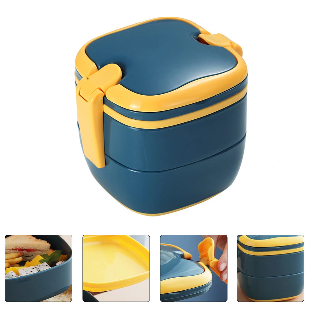 1pc Plastic Lunch Box Practical Office Bento Box Portable Food Container