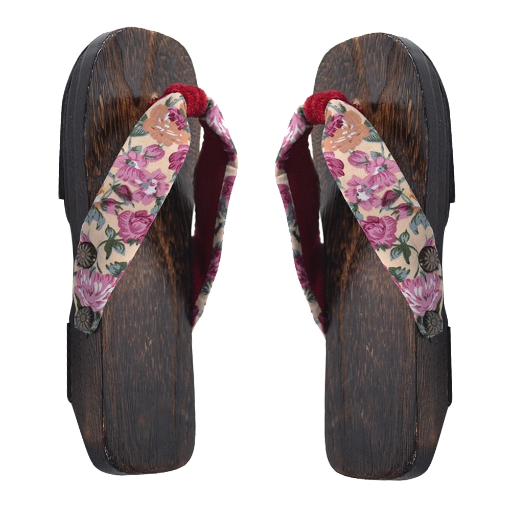Paulownia Children Clogs Baby Slippers COS Student Clogs Flops Size 16-22 Pink