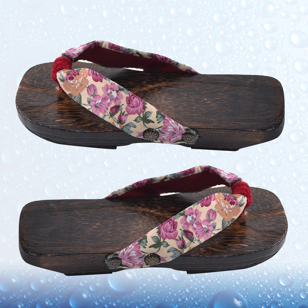Paulownia Children Clogs Baby Slippers COS Student Clogs Flops Size 16-22 Pink