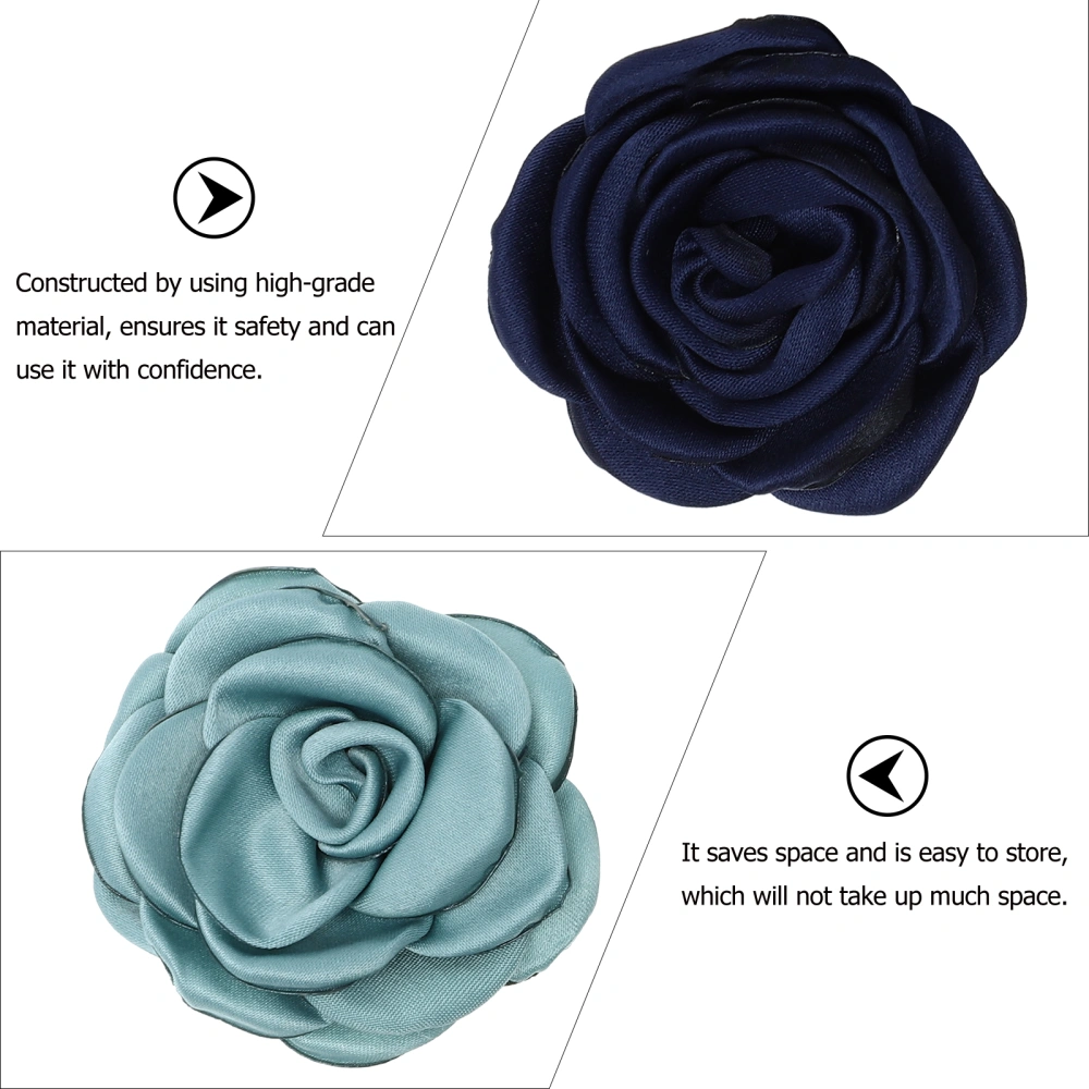 2 Pairs Cloth Flowers Fake Camellia Flowers DIY Shoe Flowers Shoes Accessories