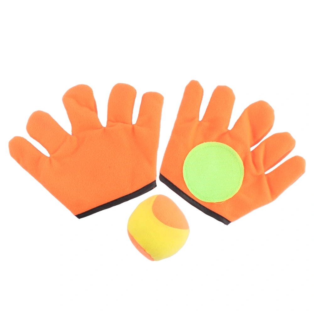 Outdoor Sports Toy Children Stick Rake Ball Plush Catch Glove Set for Children Size S Glove