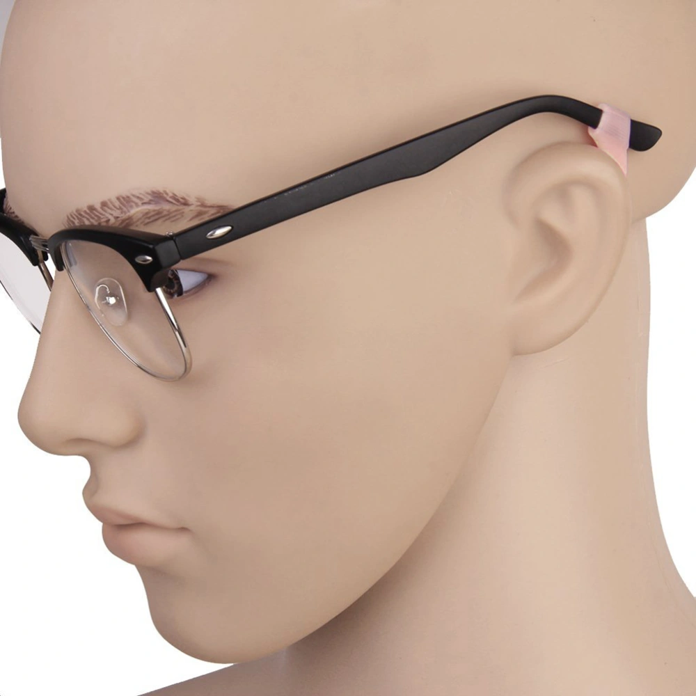 Pair of Comfortable Silicone Anti-Slip Holder Glasses Accessories Ear Hook Eyeglass Temple Tip (Pink)