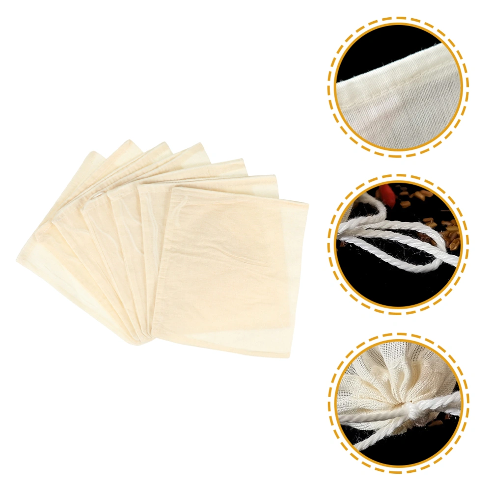 50pcs Drawstring Strainer Bags Cheesecloth Filter Bags for Spice Medicine Dried Herbs