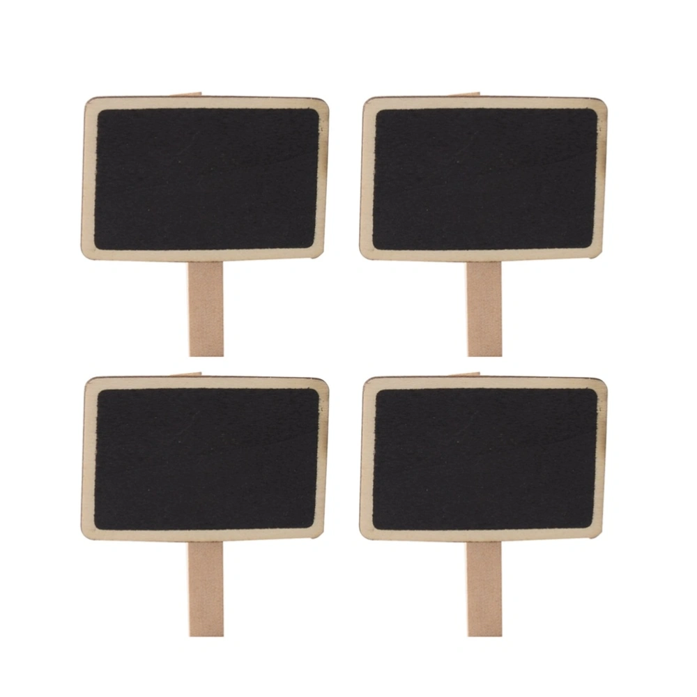 30 Pcs Mini Blackboard Wooden Clips Message Board Photo Clips for Wedding Party Celebration