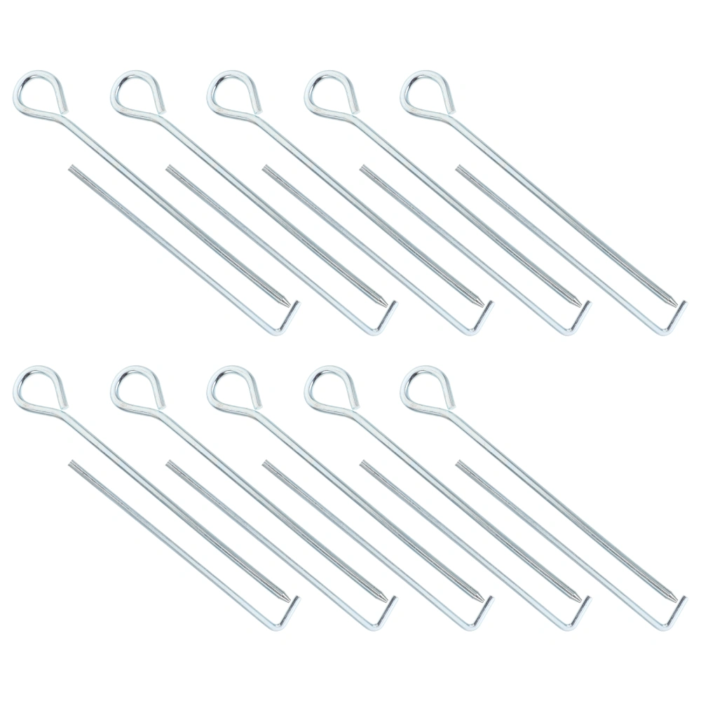 20pcs Iron Tent Pegs Anti-rust Tent Nails Outdoor Tent Accessory Thicken Tent Nail