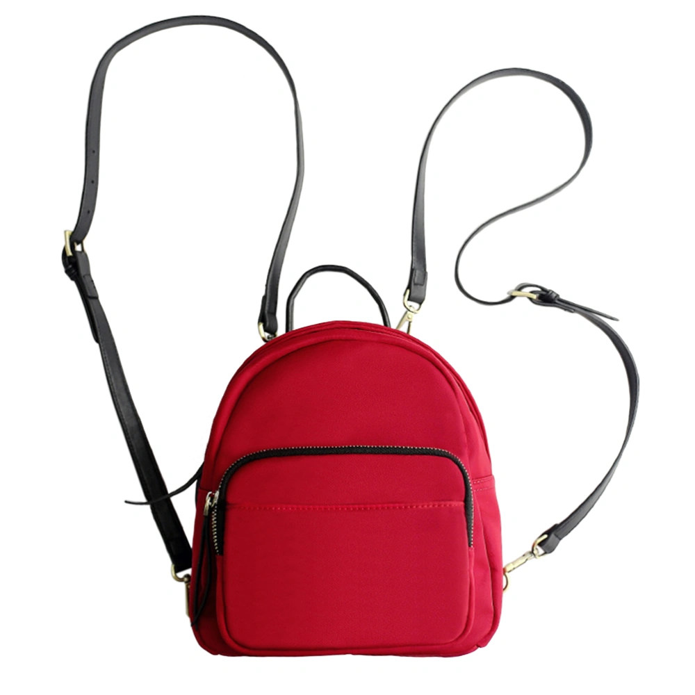 Fashion Waterproof Women Backpack Lady Handbag Casual Shoulder Bag (Red)