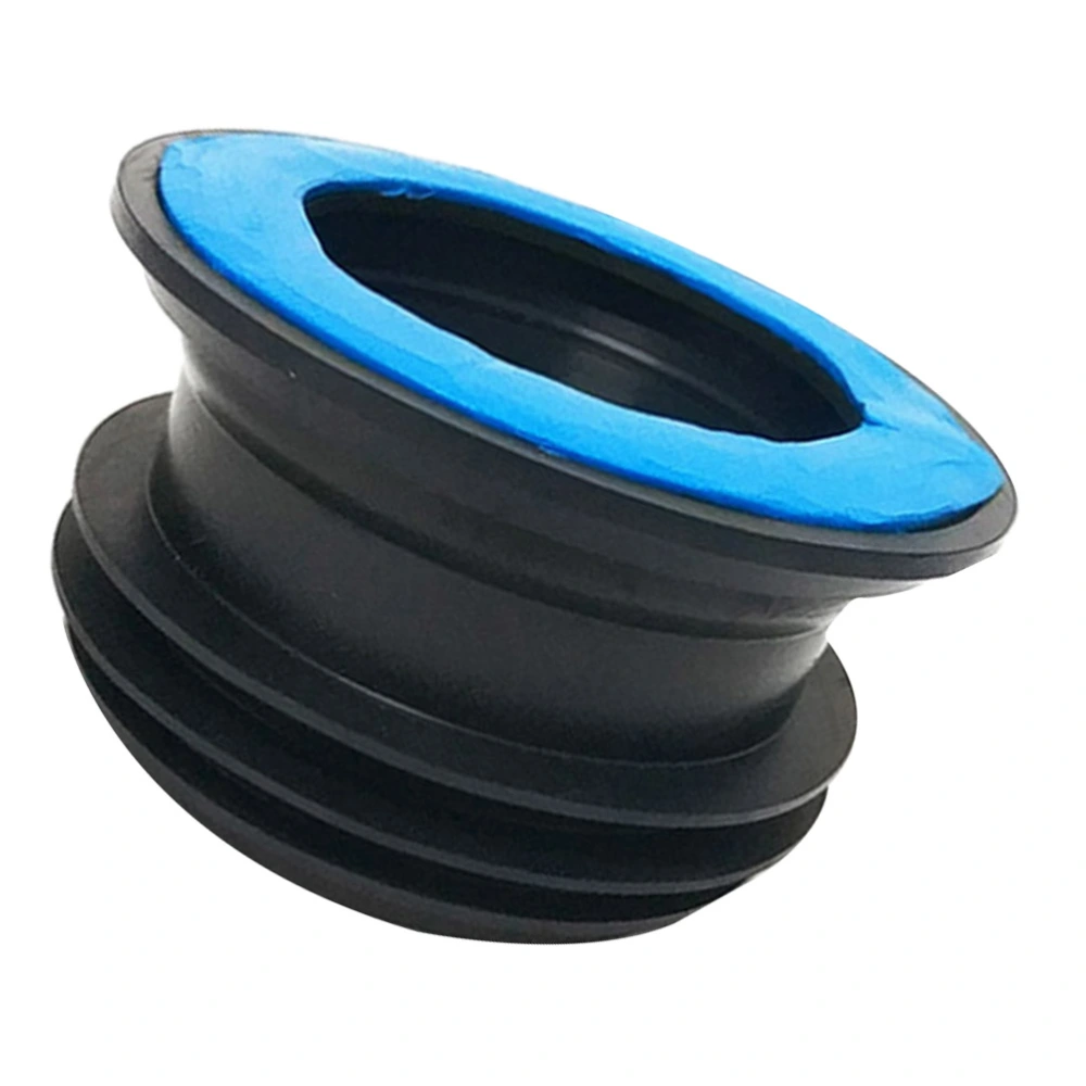 1PC Thickening Toilet Sealing Ring Toilet Flange Ring Toilet Odor-resistant Ring Drain Pipe Sealing Ring for Toilet Use (Blue)