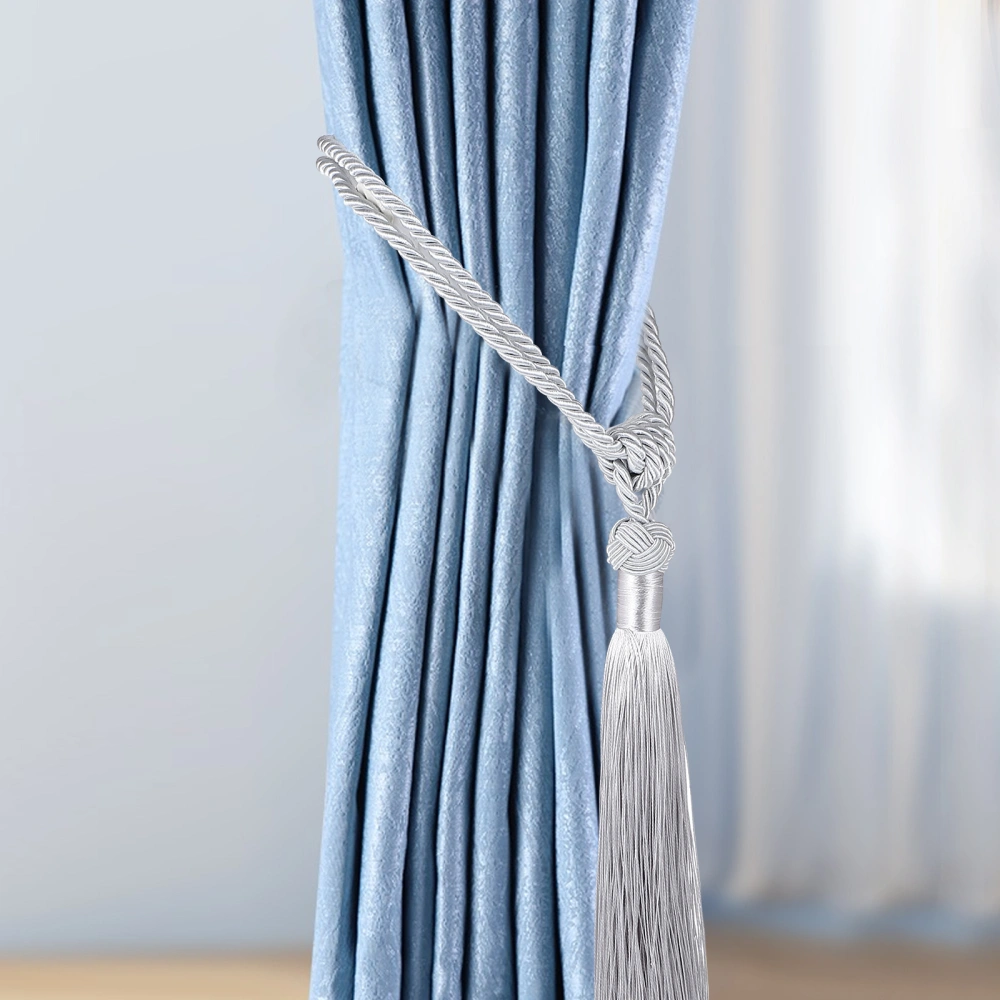 2 Pcs Curtain Tiebacks Curtain Holdbacks with Fringes Elegant Curtain Decorative Accessories