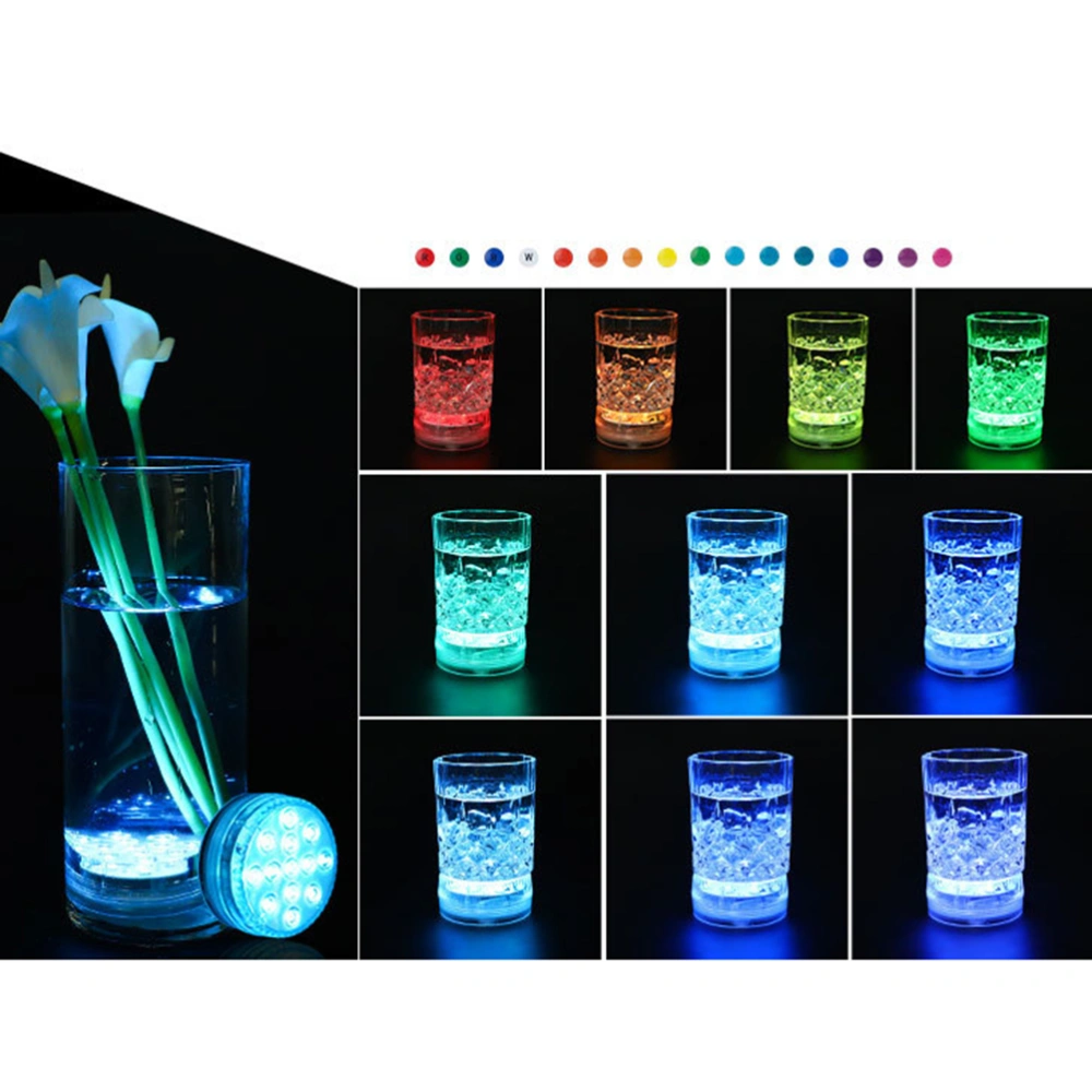 4pcs Fish Tank Light Underwater Ornament Lamp Decorative Submersible Lamp for Home Living Room with 8pcs Sucker