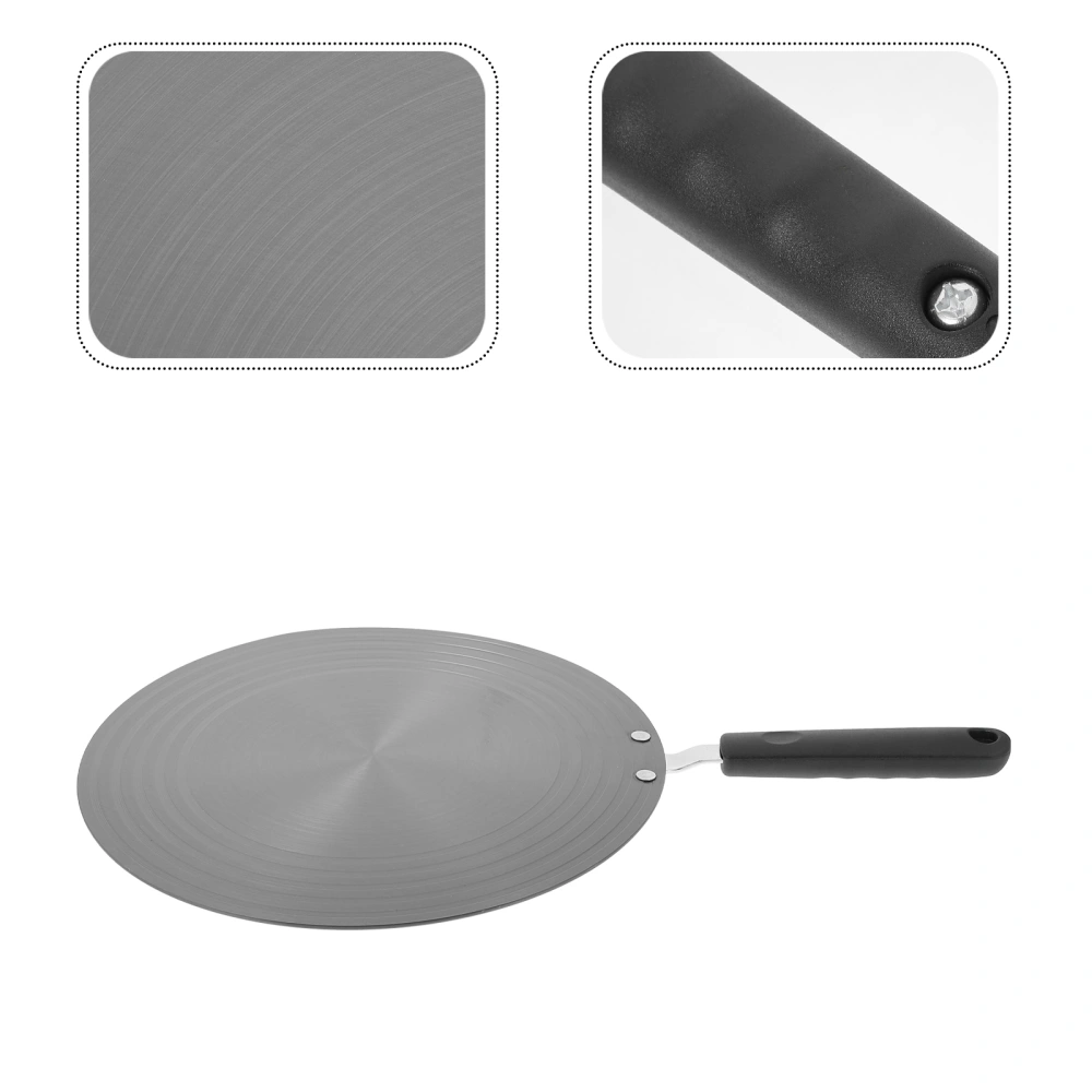 1 Pc Pot Plate Durable Cooker Heat Conduction Plate with Handle (Black)