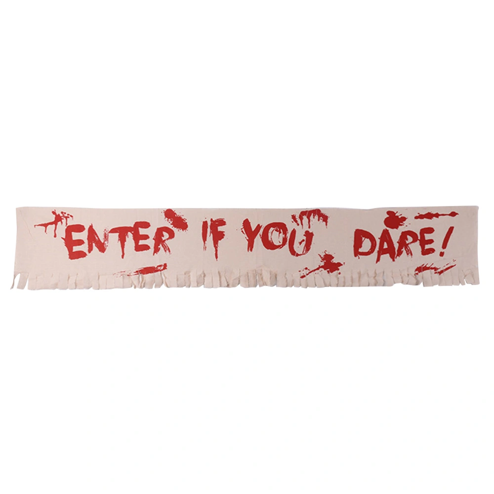 Halloween Banner Enter If You Dare Hanging Sign Party Home Bar Club Decorations