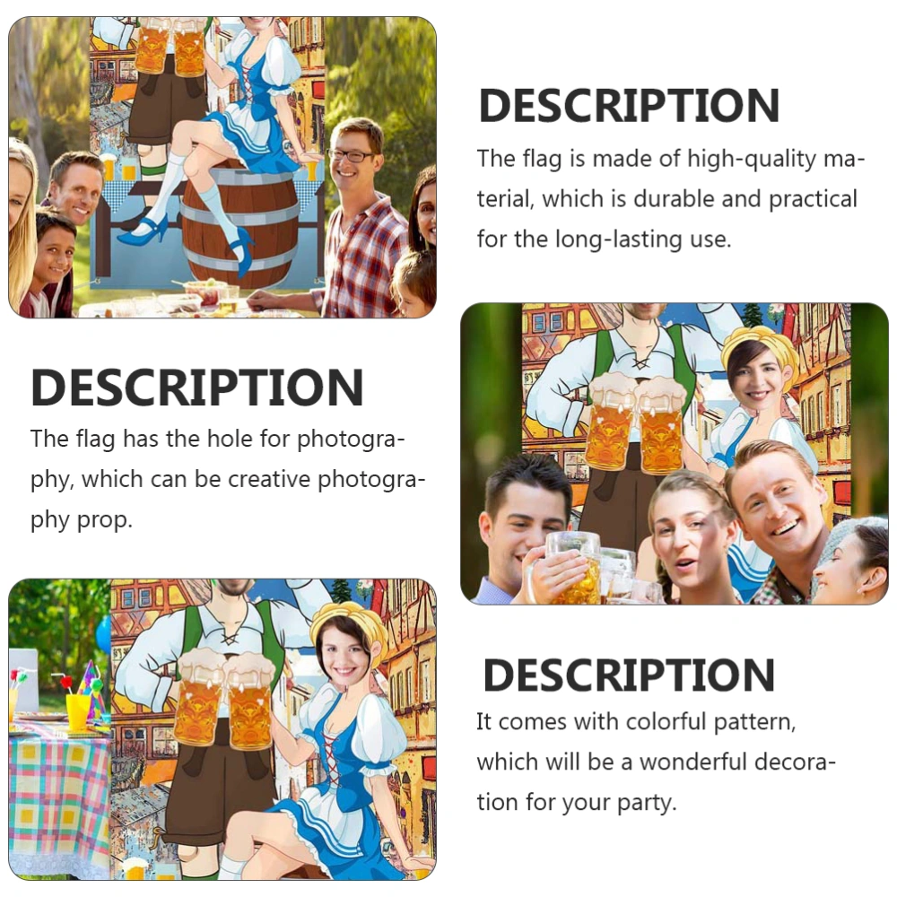 1pc Door Banner Hanging Decoration Party Favor Photography Oktoberfest Decor