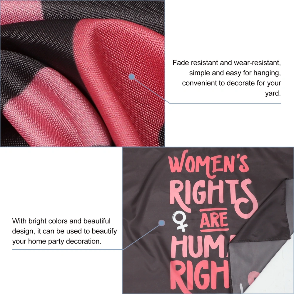 Women's Rights Are Human Rights Banner Reproductive Rights Flags Outdoor Party Banner