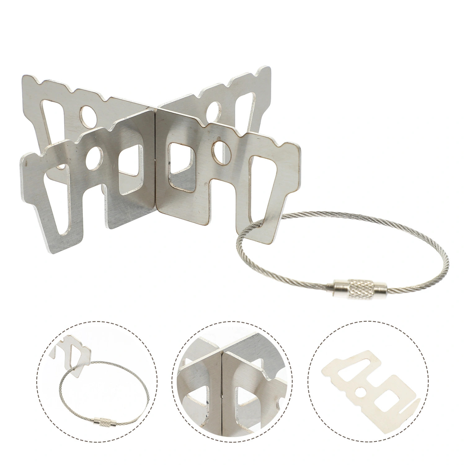 Stainless Steel Alcohol Stove Stand Stove Support Bracket for Camping (Silver)
