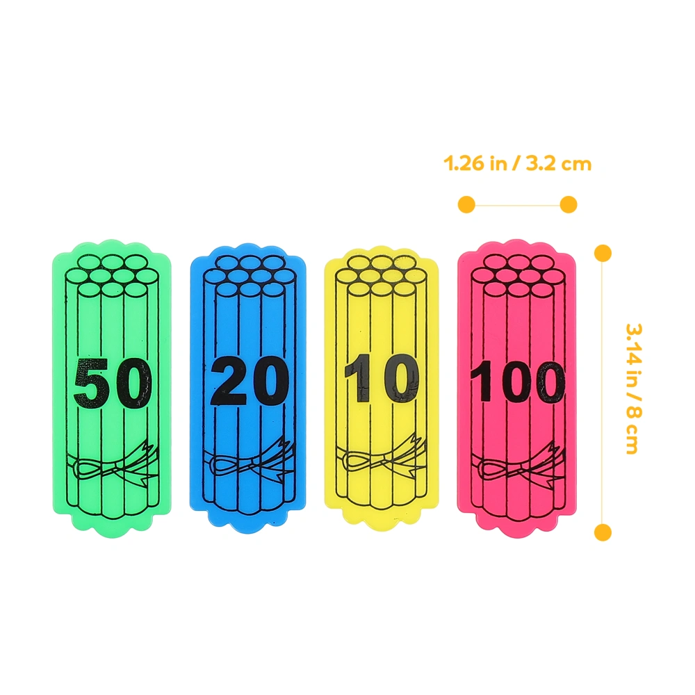 2 Packs Plastic Counting Pieces Children Learning Toys Numbers Markers